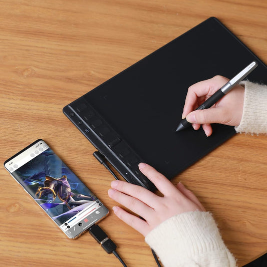 2023 HUION Inspiroy 2 Medium Drawing Tablet with Battery-Free Stylus